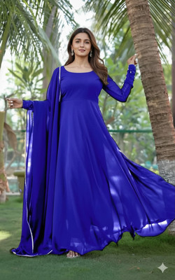 TISVARA Anarkali Gown(Blue)