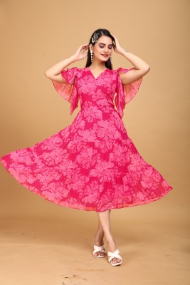 CHIC DENIM Anarkali Gown(Multicolor)