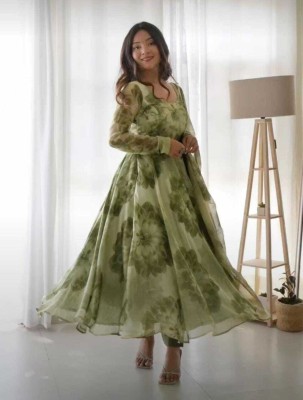 DM MART Anarkali Gown(Green)
