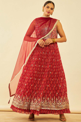soch Flared/A-line Gown(Maroon)
