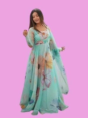 Tective Anarkali Gown(Multicolor)