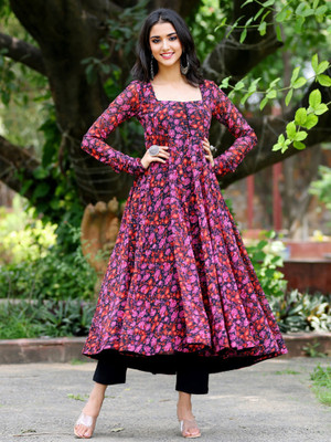 BLACK SCISSOR Flared/A-line Gown(Red)
