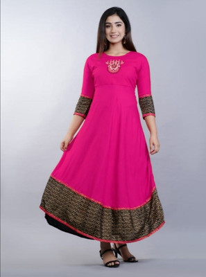 Tishya Fashion Flared/A-line Gown(Pink)