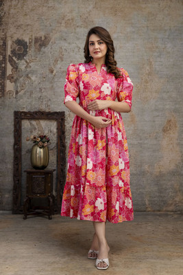 Henal Flared/A-line Gown(Pink)