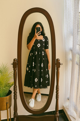 minimal city Anarkali Gown(Black)