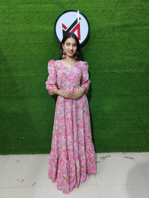 MAHATAPA Flared/A-line Gown(Pink)