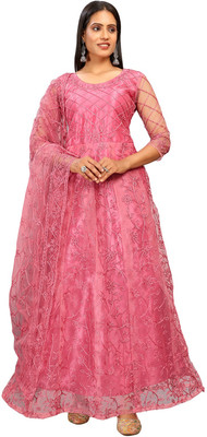 A To Z Cart Anarkali Gown(Multicolor)