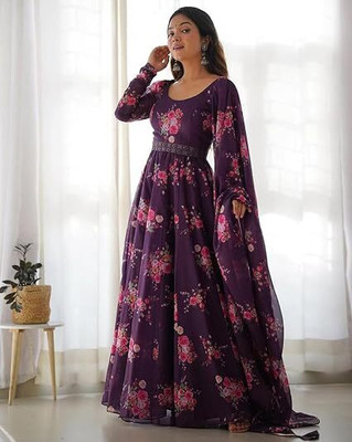Akshay Anarkali Gown(Purple)