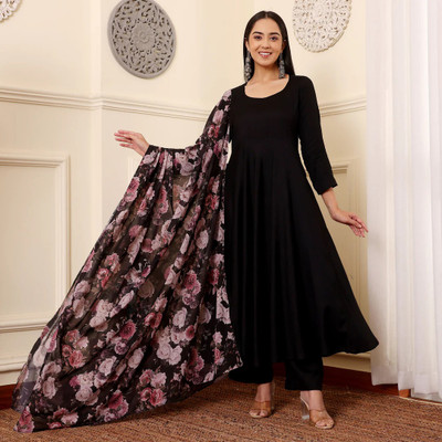 Toochki Flared/A-line Gown(Black)