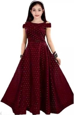 Prit Mart Flared/A-line Gown(Maroon)