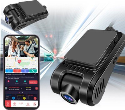 Acumen Track Acumen Z2 4G Dash Cam with inbuilt GPS Tracker, Live 1080 Video SOS Button GPS Device(100 Maps, Black)