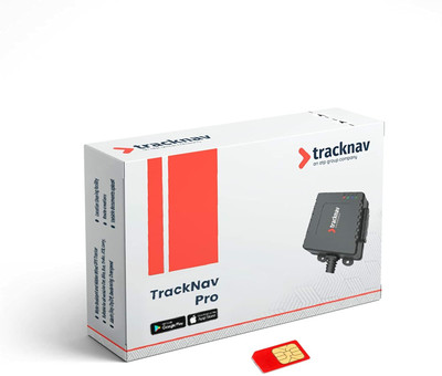 TrackNav Pro GPS Tracker, Wired Tracking Device with Anti-Theft Alarm, Live Tracking GPS Device(Black)