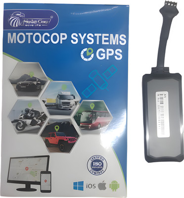Motocop GPS Device+ Free SIM+ Anti Theft+1 Month Free Subscription GPS Device(1000 Maps, Mat Black)