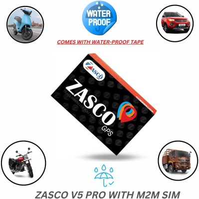 ZASCO V5 Pro Tracker For Car/Bikes lock/real time Tracking (Water and Dust-Proof) GPS Device(Black)