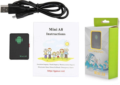 Zinzo New Version Mini A8 Global Real Time GPS Tracker GSM/GPRS/ GPS Tracking GPS Device(Black)