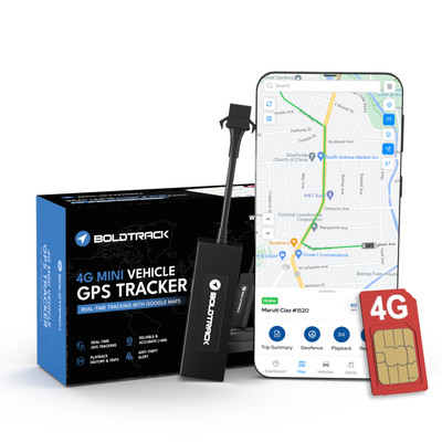 BoldTrack GPS Tracker for Bike, Car, Truck, Bus with Remote Engine Lock GPS Device GPS Device(Black)