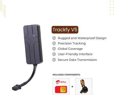 Trackfy V5 GPS Device(Black)