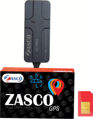 ZASCO GPS Tracker For Car/Bikes/Trucks /Scooty With Remote Engine Cut off option / Bike Battery Deep Discharge Protection/ Stable Network Gain Function GPS Device(Black)