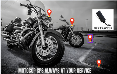 Motocop GPS Tracker for bike GPS Device(2000 Maps, Blac)