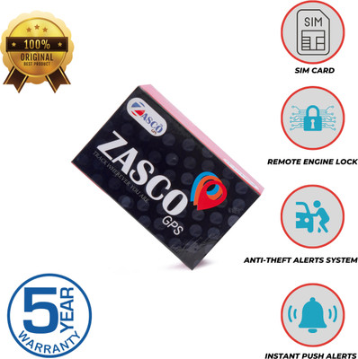 ZASCO GPS Tracking Device for all Vehicles like Car, Truck, Bus, Car , Cab GPS Device GPS Device(Black)