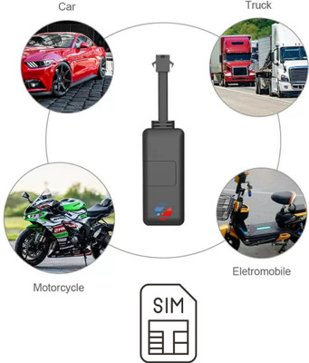 ZASCO ZT-300 Tracker Remote Engine Cut off /Theft Protection (With M2M SIM) GPS Device(1 Maps, Black)