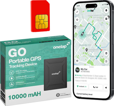 onelap GO Wireless GPS Tracker for Car GPS Device(Black)