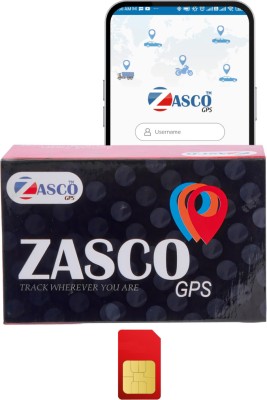 ZASCO V5 PRO Engine ON/OFF (ANTI-THEFT SIREN) GPS for Car Bike (FREE M2M SIM) GPS Device(Black)