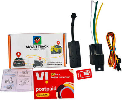 ADVAIT TRACK A5 Compact GPS Tracker: Smallest GPS for Bikes, Cars, Buses | Built-in Battery GPS Device(Black)