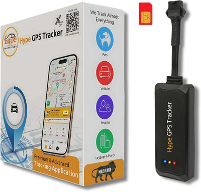 HypeGPSTracker Wired Bike GPS Tracker for Car, Scooty, Truck, Bus Eletric Vehicles GPS Device(4 Maps, Real-Time Tracking with ignition, Overspeed, Geo-fence, Parking Alerts)