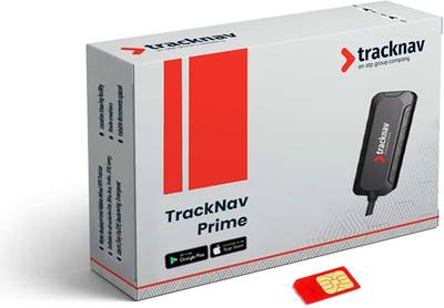TrackNav Prime GPS Tracker, Wired Tracking Device with Anti-Theft Alarm, Live Tracking GPS Device