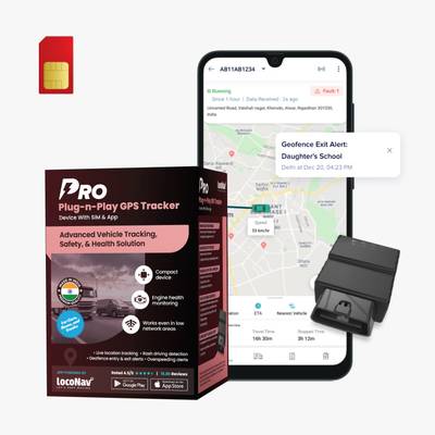 loconav PRO GPS Tracker for car Best Wireless Tracker | Mini GPS | Vehicle Fleet Tracker GPS Device