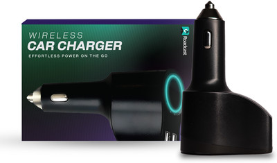 Roadcast Car Charger with Voice Monitoring | Plug-n-Play GPS Device(Black)