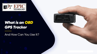 EPIC TECHNOLOGY OBD Plug and Play GPS Tracker for Vehicles with 1-Year SIM Card Data Plan GPS Device(Black)