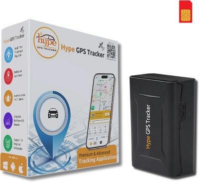 HypeGPSTracker GPS Tracker wireless 10,000 mAh battery with Magnet Device Voice Monitoring GPS Device(4 Maps, 1year Sim + Apps Subscription, Parking, Temper, Geofence alert)