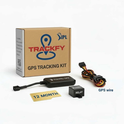 Trackfy V5 ENGINE CUT OFF GPS Device(Black)