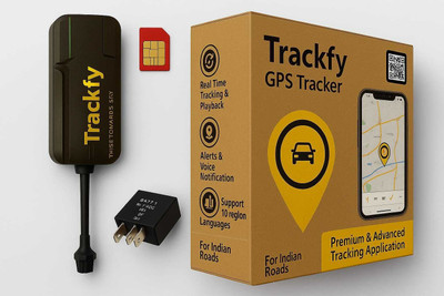 Trackfy V5 GPS Device(Black)