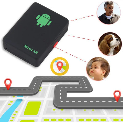 FEERO GPS Tracker A8 Mini Portable Locator Works with 2G SIM Card Anti-lost Anti-theft GPS Device(Black)