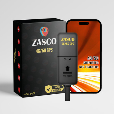 ZASCO GPS Tracker 4G GPS Tracker Car, Bike, Scooty, EV vehicles| Engine ON/ OFF | GPS Device(Black)
