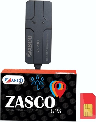 ZASCO V5 Pro Tracker For Car with Remote Engine Cut off option (Water and Dust-Proof) GPS Device(Black)
