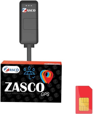 ZASCO ZT02A Tracker With Remote Engine ON/OFF Function WITH M2M SIM (Waterproof) GPS Device(1 Maps, Black)