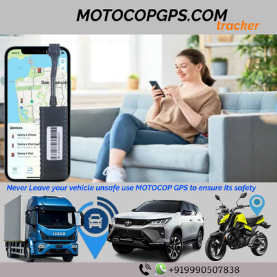 Motocop GPS Tracker GPS Device(1000 Maps, Mat Black)