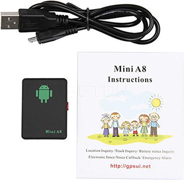 SellRider MiniA8 Personal Car Anti-Theft Tracking Device Locator/Voice Callback/track GPS Device(Black)