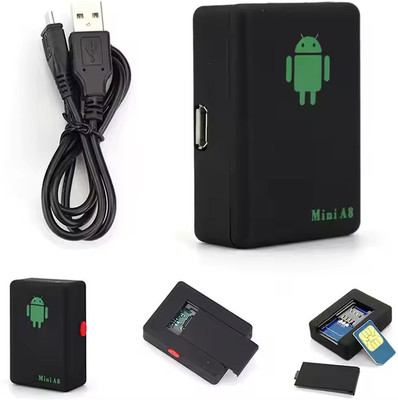 FEERO Mini A8 GPS Tracker Anti Lost Alarm Smart Child Bag Pet Real Time GPS Device(Black)
