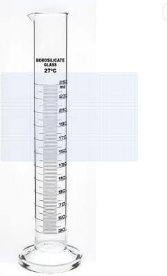 vishal bindal cylinder 250 ml Borosilicate Glass Graduated Cylinder(250 ml)