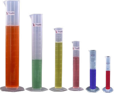 TRUEKIT Transparent Plastic Measuring Cylinder(10ml+25ml+50+100+250+500ml) (Pack of 6) Plastic Graduated Cylinder(250 ml) TRUEKIT Transparent Plastic Measuring Cylinder(10ml+25ml+50+100+250+500ml) (Pack of 6) Plastic Graduated Cylinder(250 ml)