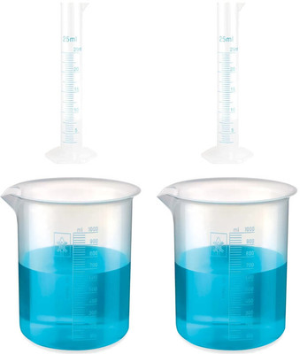 Bello 2050 ml Low Form Beaker(Pack of 4)
