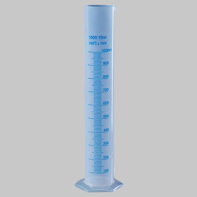 Z GLASS Measuring Cylinder_1000ml_pack of 1 Plastic Graduated Cylinder(1000 ml)