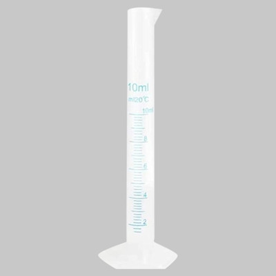 Z GLASS Measuring Cylinder Plastic Graduated Cylinder(10 ml)