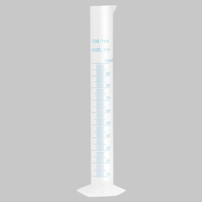 Z GLASS Measuring Cylinder_100ml_pack of 1 Plastic Graduated Cylinder(100 ml)