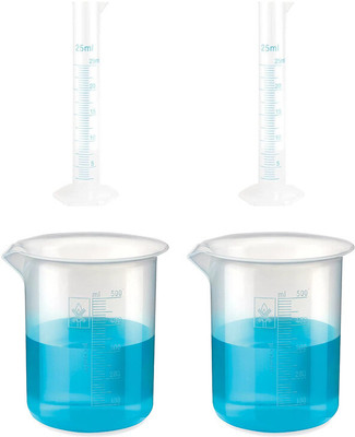 Bello 1050 ml Low Form Beaker(Pack of 4)